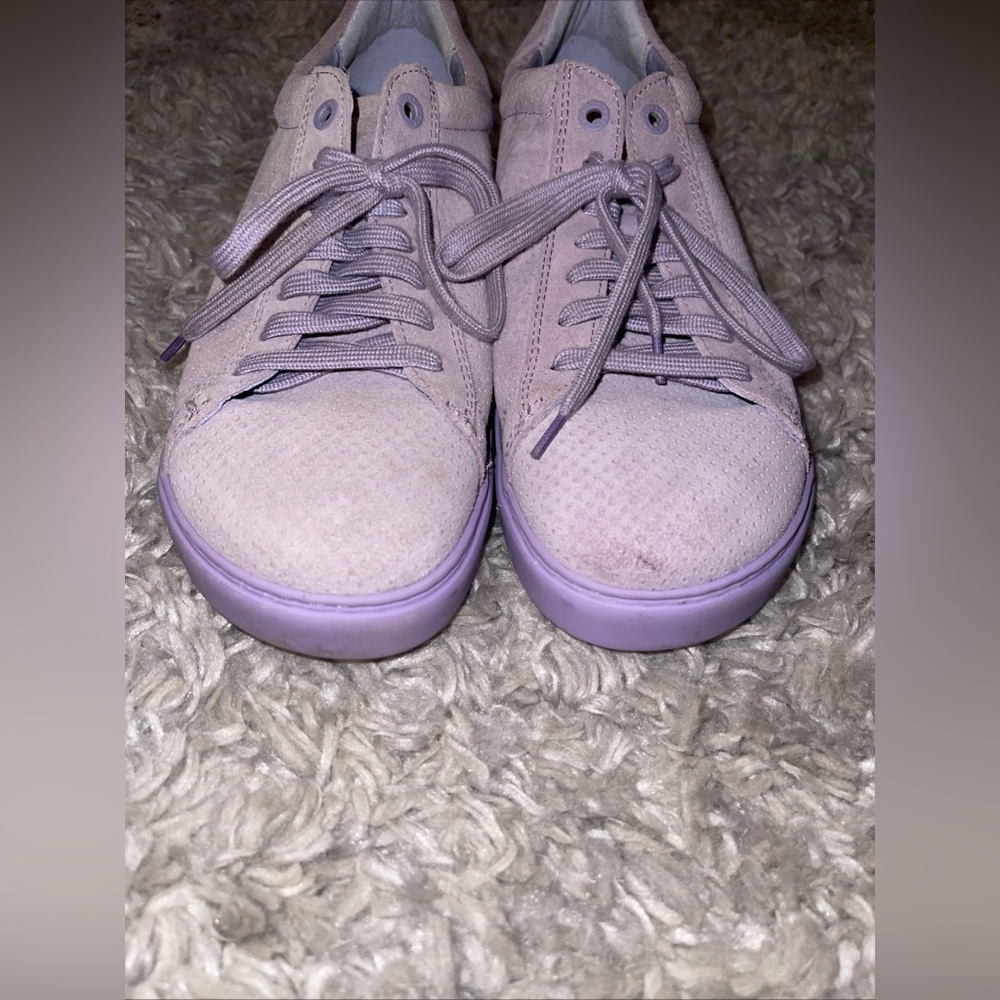 Birkenstock Womens BEND LOW Purple Suede Comfort Sneakers Sz 41 /10 265 - Picture 3 of 6